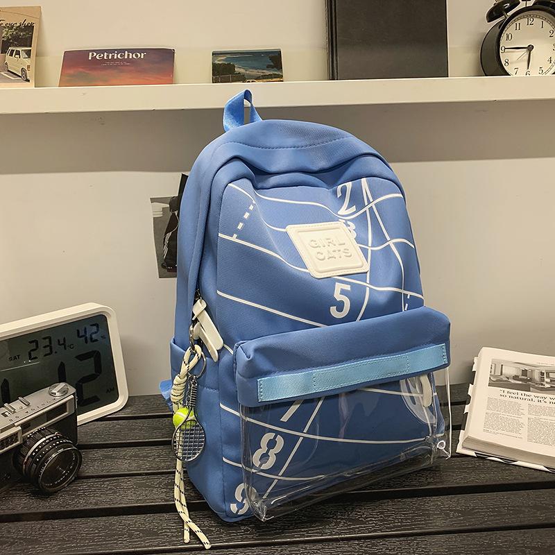 Schoolbag backpack men's simple and versatile high-value pain bag junior high school high school college student schoolbag large-capacity computer