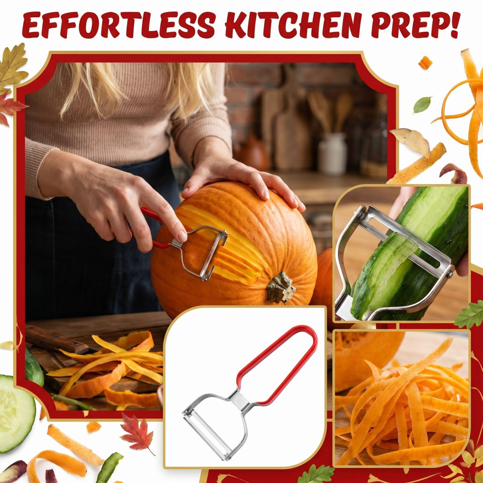 Stainless Steel Vegetable Peeler Kitchen Fruit Peeler Y Shape Peeler with Plastic Coated Handle for Easy Grip and Efficient Peeling one size красный