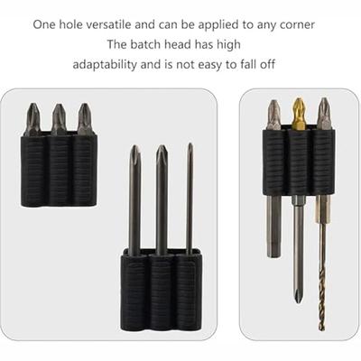 A25F-Fits Most Drills, 3Pcs Universal Self-Adhesive Drill Bit Gripper, Adhesive Bit Gripper, Drill Bit Holder For Impact Driver