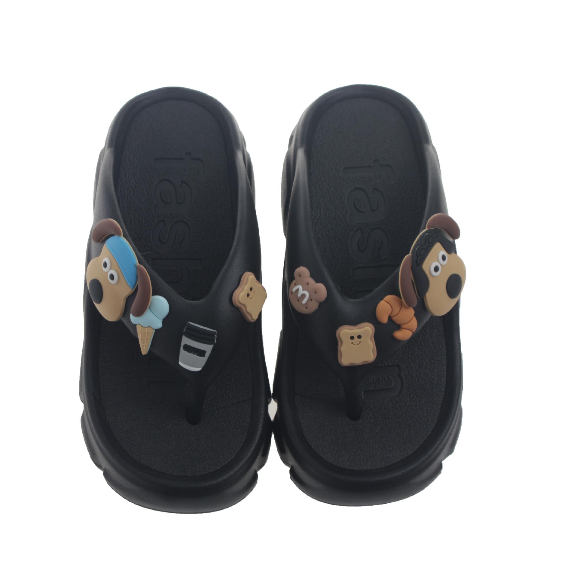 

2024 Лето и осень мода новые однотонные сексуальные сандалии с круглым носком и плоской подошвой удобные повседневные сандалии с пряжкой женские шлепанцы 40-41 чёрный