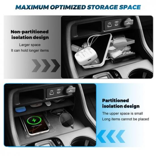 Center Console Organizer Tray Divider Fits -2025 Honda Pilot & 2026 Passport