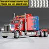 1:24 Peterbilt 389 Flame Livery American Heavy Semi Truck Tractor Alloy Metal Diecast Model Car Home Decoration & Computer Gifts