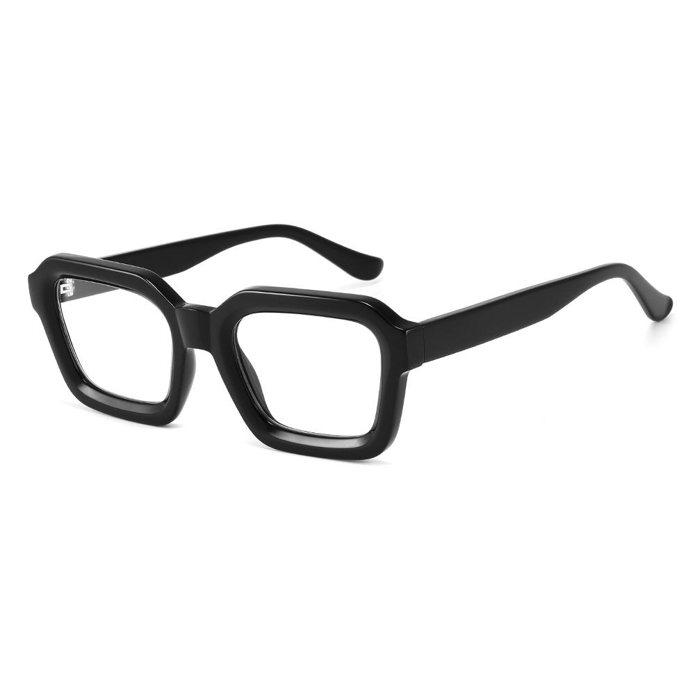 Acetate Frame Brand Black Square Men's Glasses Frame Optical Blue Light Reading Glasses Women Retro Photo Grey Computer Eyewear
