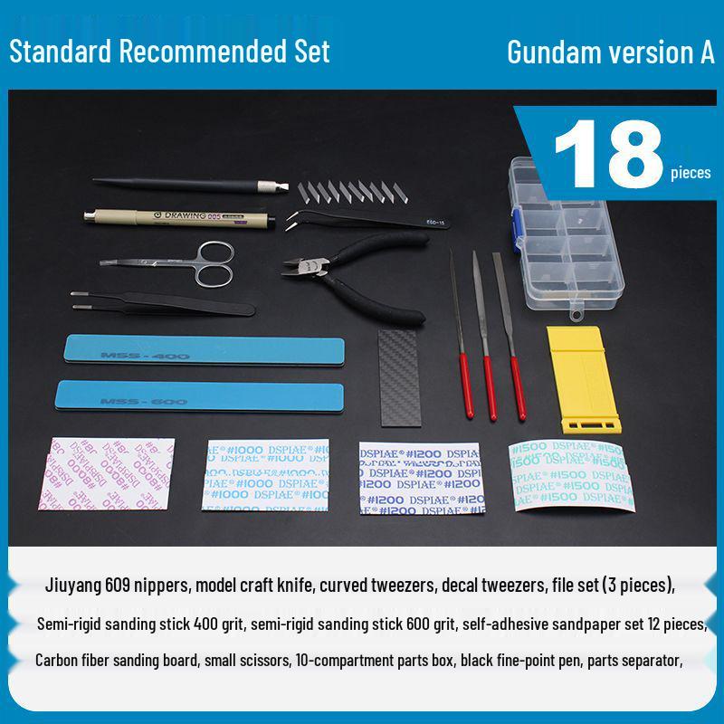 Gundam Model Beginner Kit: Sharp Nippers & Polishing Tools