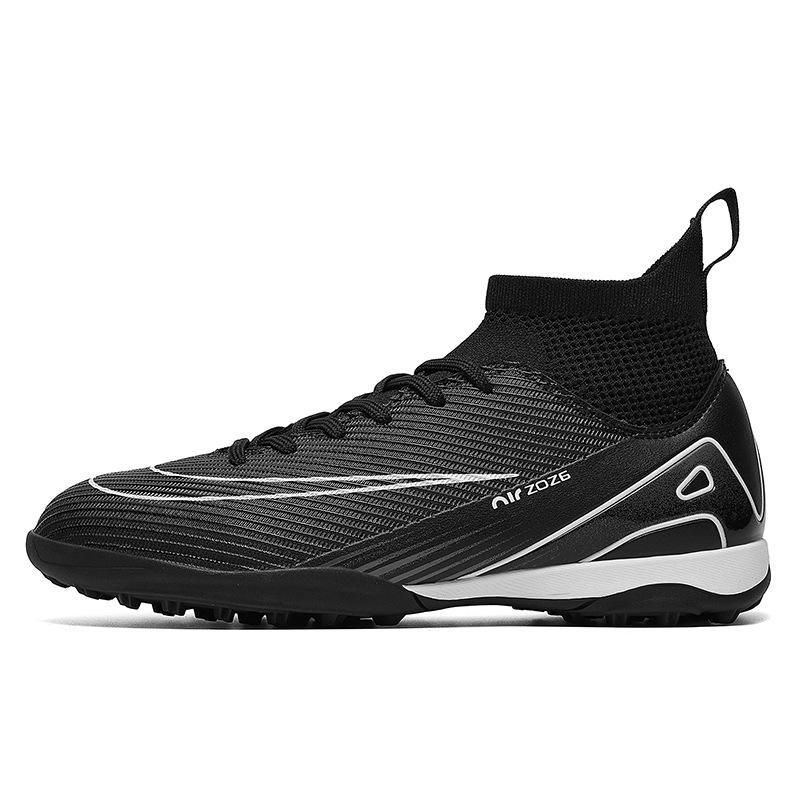 High-Top Football Shoes Tf Broken Nails Artificial Turf Ag Nails Leather Feet Men And Women Children And Adolescents Training Shoes