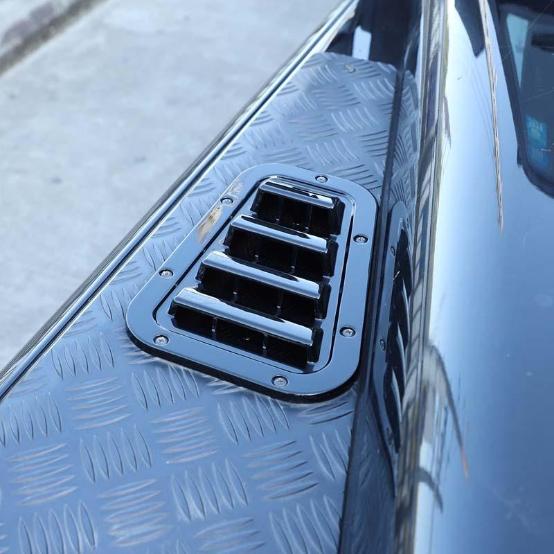 1 Pair Car Front Engine Hood Bonnet Vents Hood Air Outlet Trim Cover For Land Rover Defender 90 110 130 2004- Car Accessory