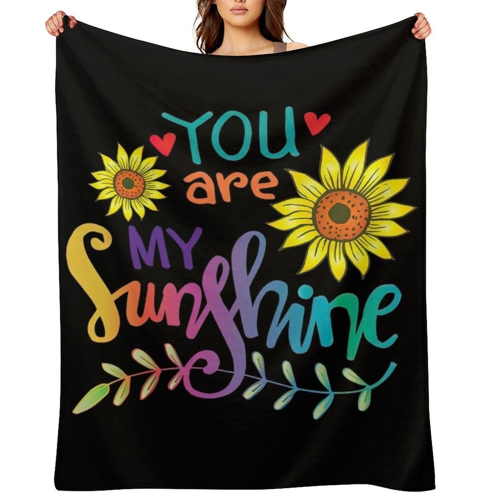 Du bist mein Sonnenschein, Du bist mein Sonnenschein Überwurfdecke Personalisiertes Geschenk Camping Weihnachtsgeschenke Decken Für Babydecken