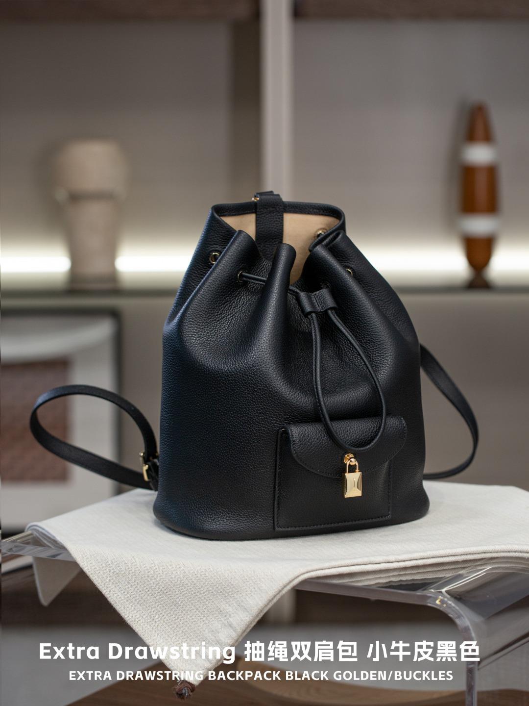 

Сумка из двойной кожи на шнурке, новый стиль, матовая поверхность, верхний слой кожи коровы, сумочка, ощущение высокого класса, минималистичная сумка из двойной кожи 25cm чёрный