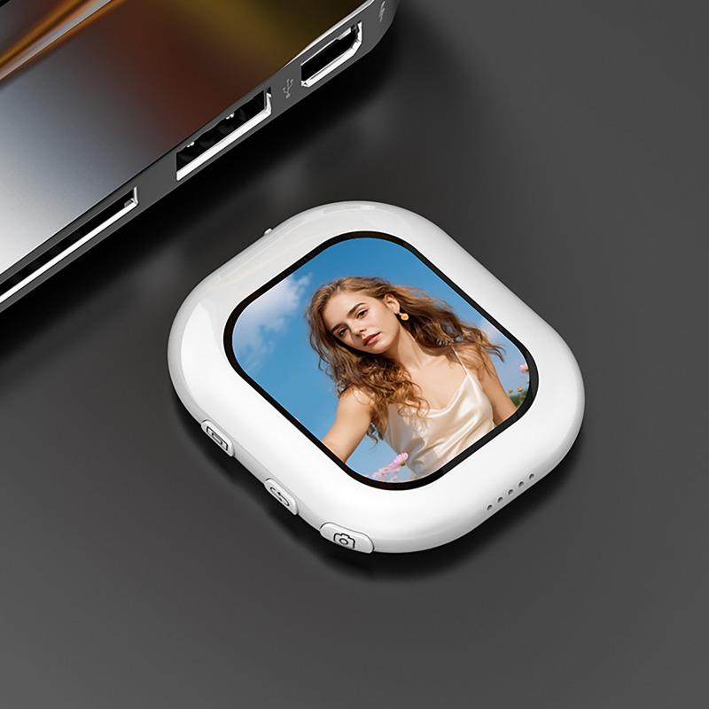Mini Wireless Selfie Monitor Bildschirm 2-Zoll IPS Bildschirm Magnetische Halterung Vlog Live-Stream Telefon Rückkamera Für iPhone/Android