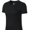 Nike Solid Color Crew Neck Short Sleeve T-Shirt Women Tops Black 836327-010