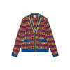 Valentine's Day Knitwear Men's Multicolor V-neck Moderate Cardigan 743120-XKDCC-4298