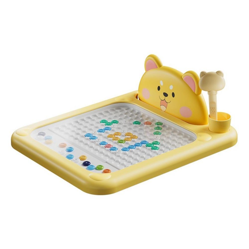 

Teaching Tool Plastic Doodle Board Fun Magnetic Pen Graffiti Board Magnetic Drawing Pad Kids Gift S жовтий