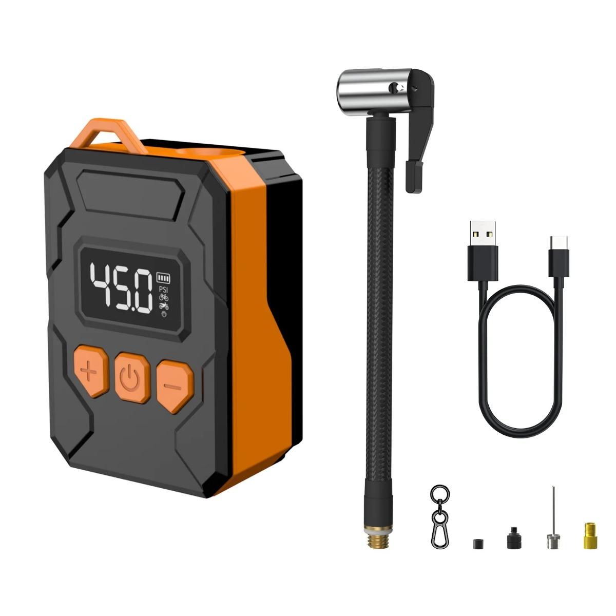 

Электрический воздушный насос 150PSI, портативный беспроводной надувной насос для велосипеда, клапан Presta Schrader для велосипедного насоса, дорожный доступ для горного велосипеда