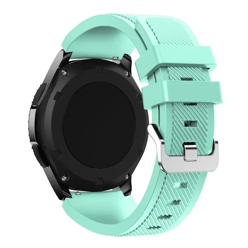 20mm 22mm Band for Samsung Galaxy Watch 5/6/4/3/46mm/active 2/Gear S3 Frontier/Sport Silicone Bracelet Huawei GT 4/3/2/2E Strap