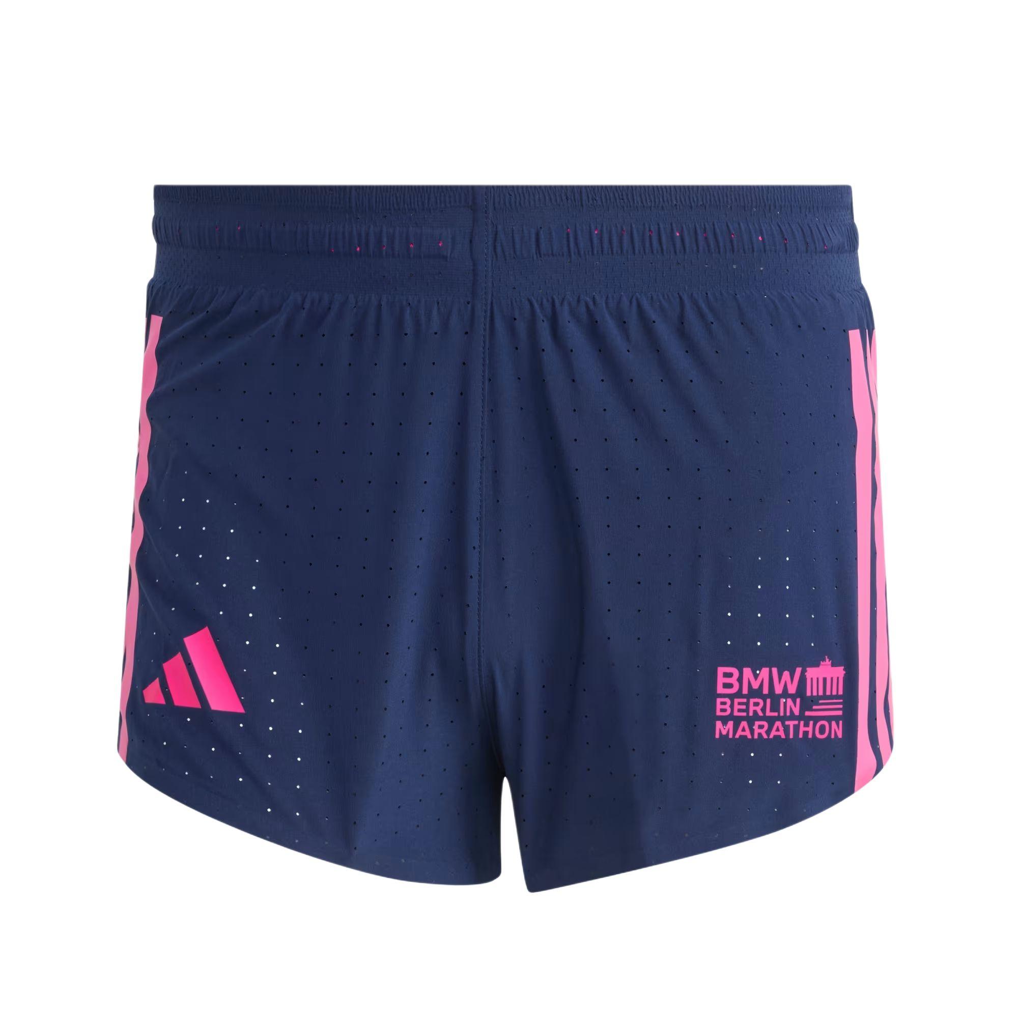 

Adidas Split BMW Berlin-Marathon 2025 Running Slim Fit Mid-Rise Elastic Running Shorts Women shorts KE1175 XS