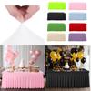 6ft Spandex Rectangular Table Skirt Wrinkle Resistant Fitted Table Cover for Hotel Wedding Anniversary Party Decor