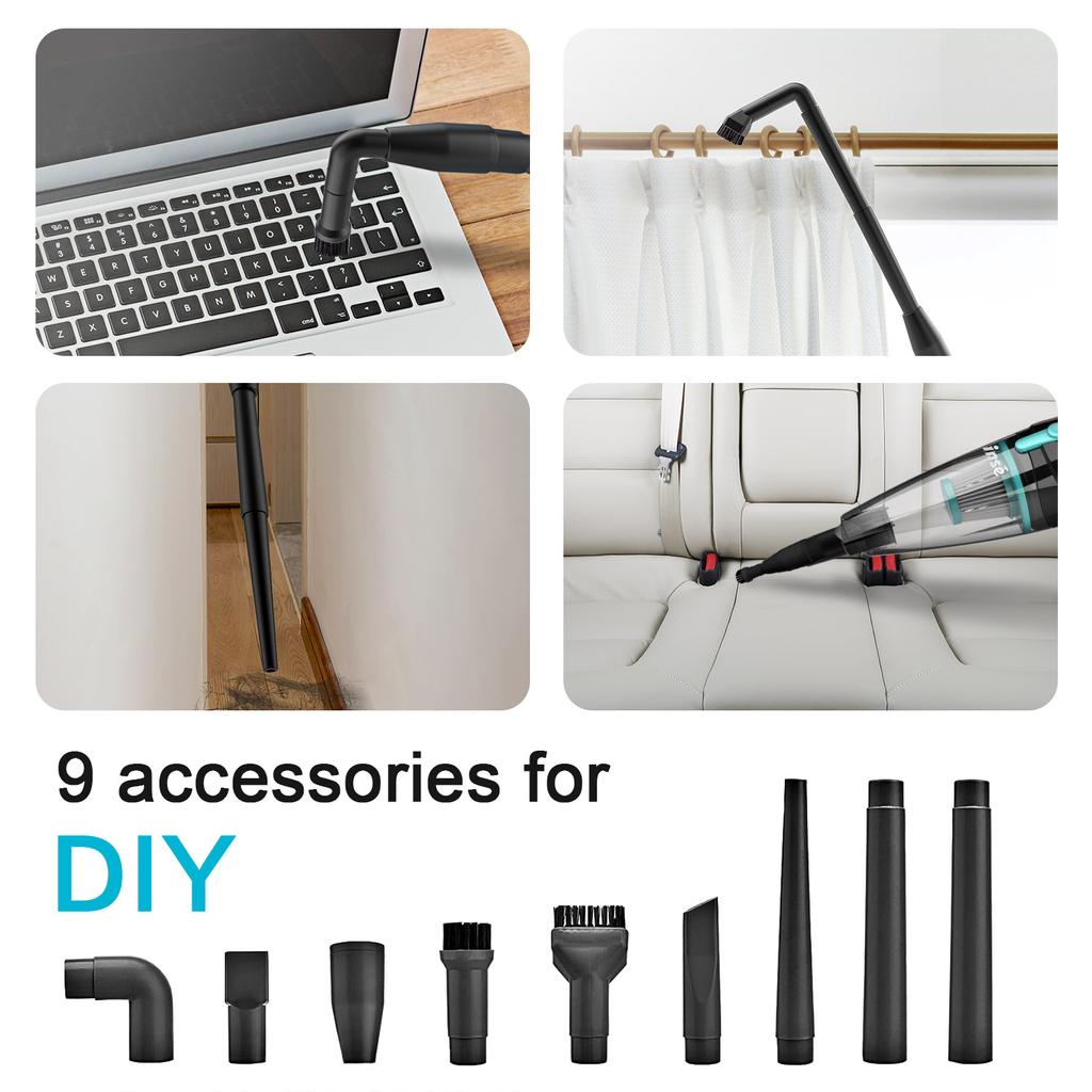 INSE R3S Kabelstaubsauger 16Kpa 6M Extra langes Kabel Handstaubsauger zur Autoreinigung Hartboden Haushaltsgerät