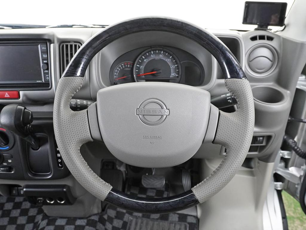 Standard Steering Wheel Wood for Toyota Every Van DA17V TRISTAR'S (Black Grain)