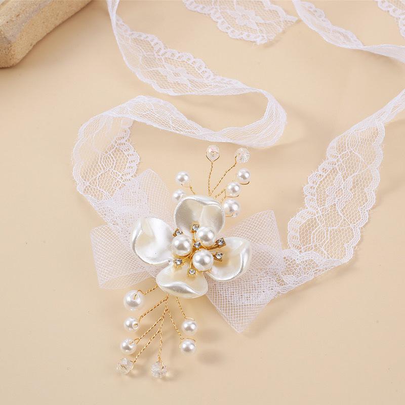 

Весільні танцювальні аксесуари для дітей: Корейські квіти на зап ястя в стилі Морі для подружок нареченої