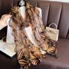 Simulation Silk Scarf Chiffon Yarn Scarf Women'S Long Ribbon Women'S Versatile Accessories Scarf High-End Versatile Silk Scarf