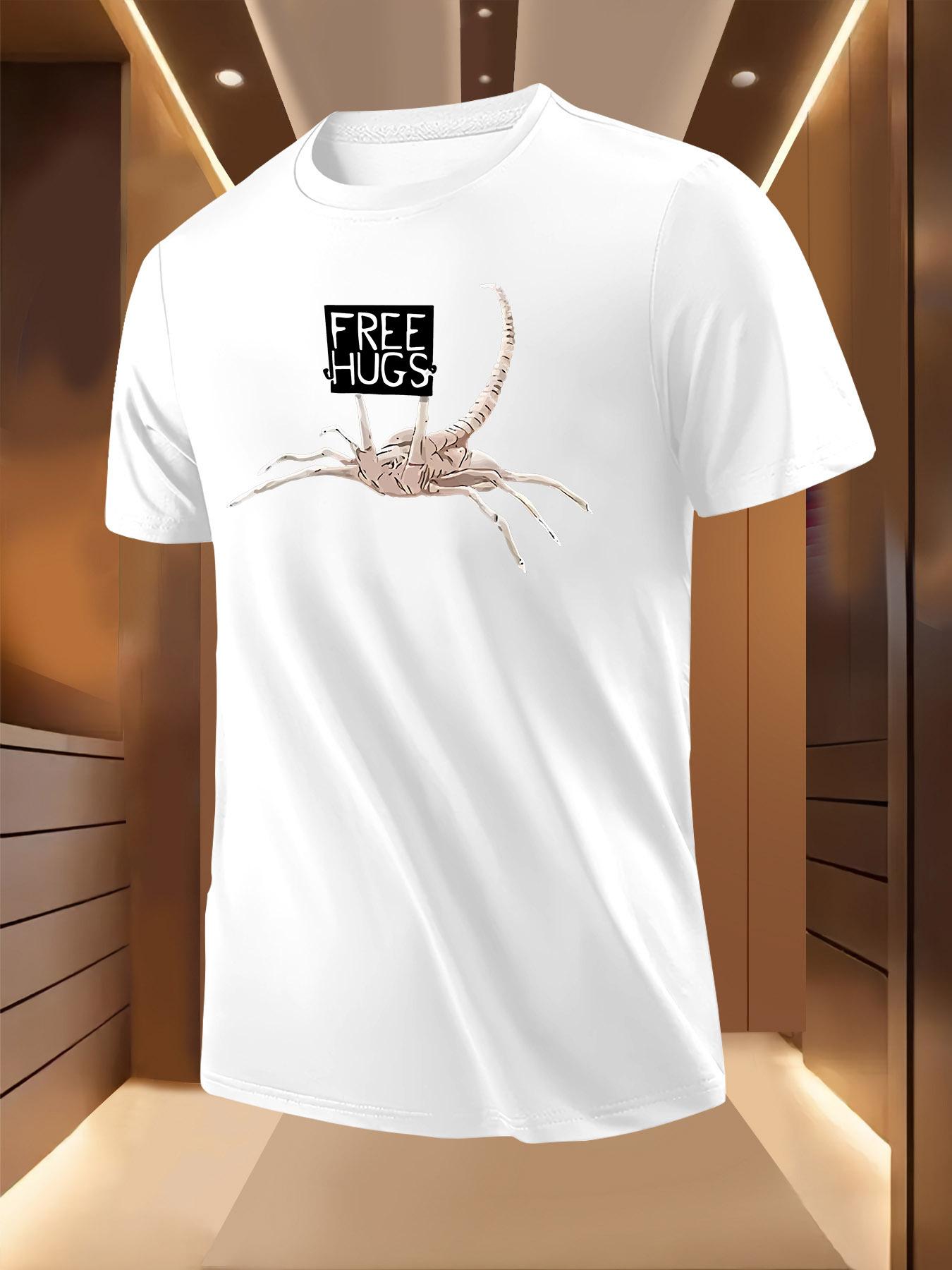 Funny  FREE HUGS  Graphic Tshirt - Lightweight Breathable... M