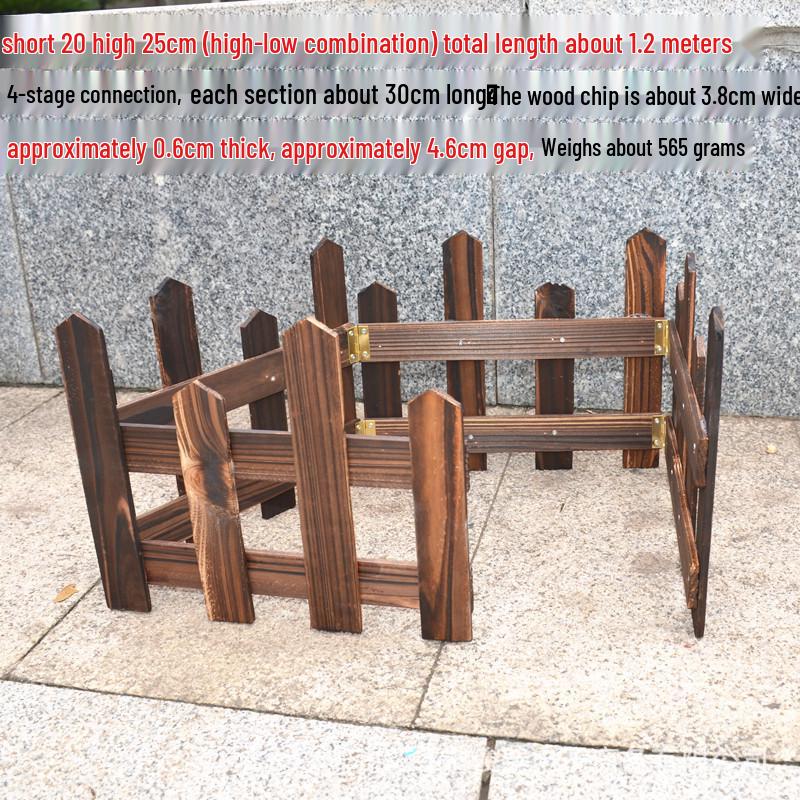 Holzzaun Lattenzaun Weihnachtsdekoration für Innen- & Außenbereich