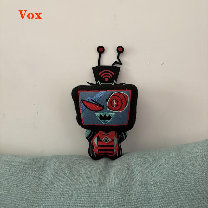 Mehrere Stilrichtungen Niedliche Animation Hazbin Anime Hotel Charakter Vox / Luzifer / Niffty / Alastor / Vaggie Plüschtier Anhänger Plüschtier Puppe About 10cm