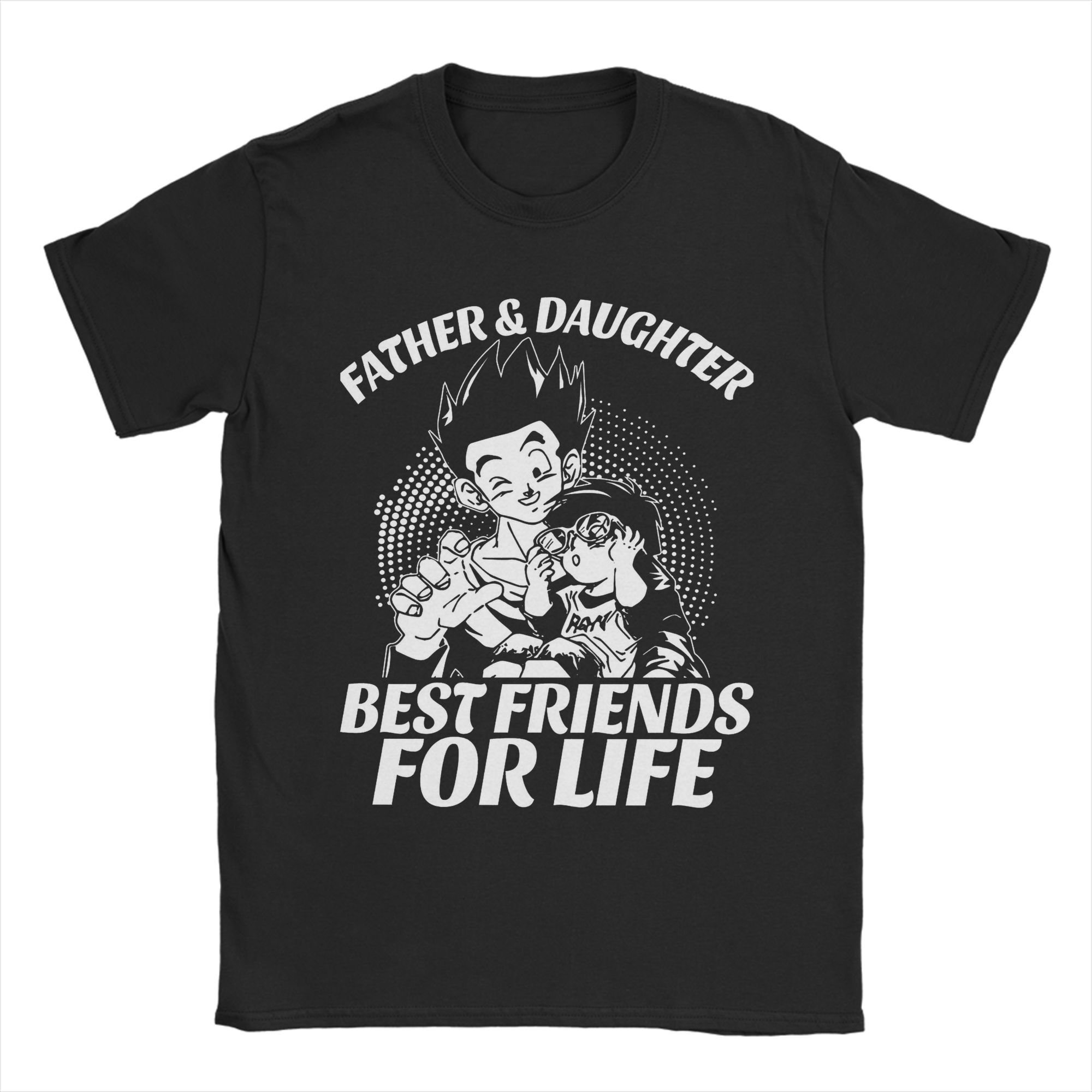 GUOYAN TOP Dragon Ball Vaderdag T-shirts Super Saiyan Papa Humor Puur Katoen T-shirt Ronde Hals Korte Mouw T-shirts Kleding Tops 4XL