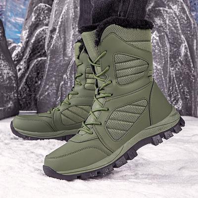 Mode Stiefel Frau High-Top Wasserdichte Stiefeletten Herren Dick Plus Warm Große Größe Schnee Wanderschuhe Outdoor Baumwollschuhe Sneaker