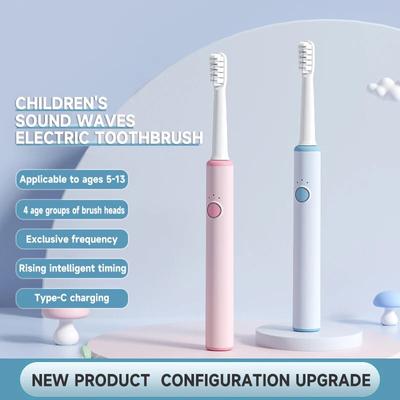 Sonic Electric Toothbrush for Kids Ages 5 To 12 Frequency Acoustic Cleaning IPX7 Waterproof Sound Wave for Children