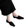 2024 Autumn French Vintage Temperament Single Shoes Women Flat Autumn and Winter Suede Slip-on Casual Shoes