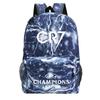 Peripheral Printed Backpack, Primary And Secondary School Children'S Simple Student Schoolbag