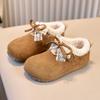 2025 Winter French Plush Fur Bow Lace Shoes: Elegant Birkenstock Style for Evening Gowns