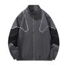 Men's Jacket Stand-up Collar Casual Reflective Strip Jacket Spring and Autumn Trendy Brand Sports
