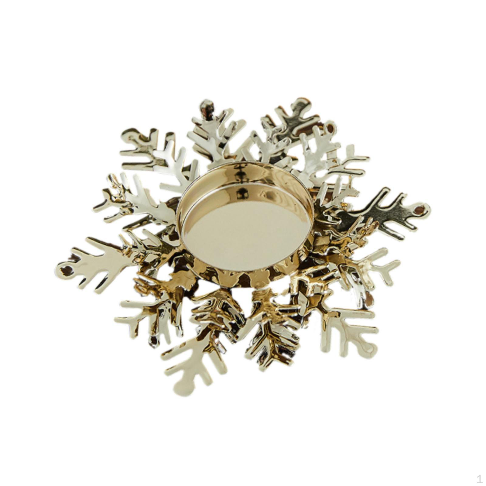 

Металлический подсвечник для чайных свечей, декоративная подставка для дома Snowflake