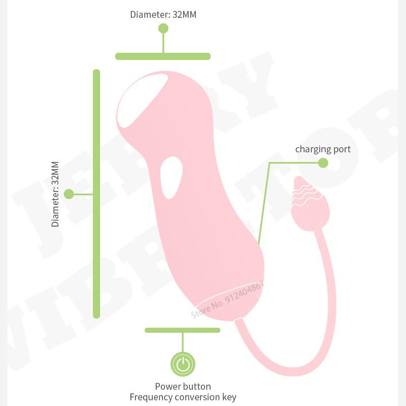 New 10 Frequency Vaginal Shock Vibrator G Spot Massage Clitoris Wireless Remote Control Vaginal Vibration Adult Female Sex Toy Kegel Ball