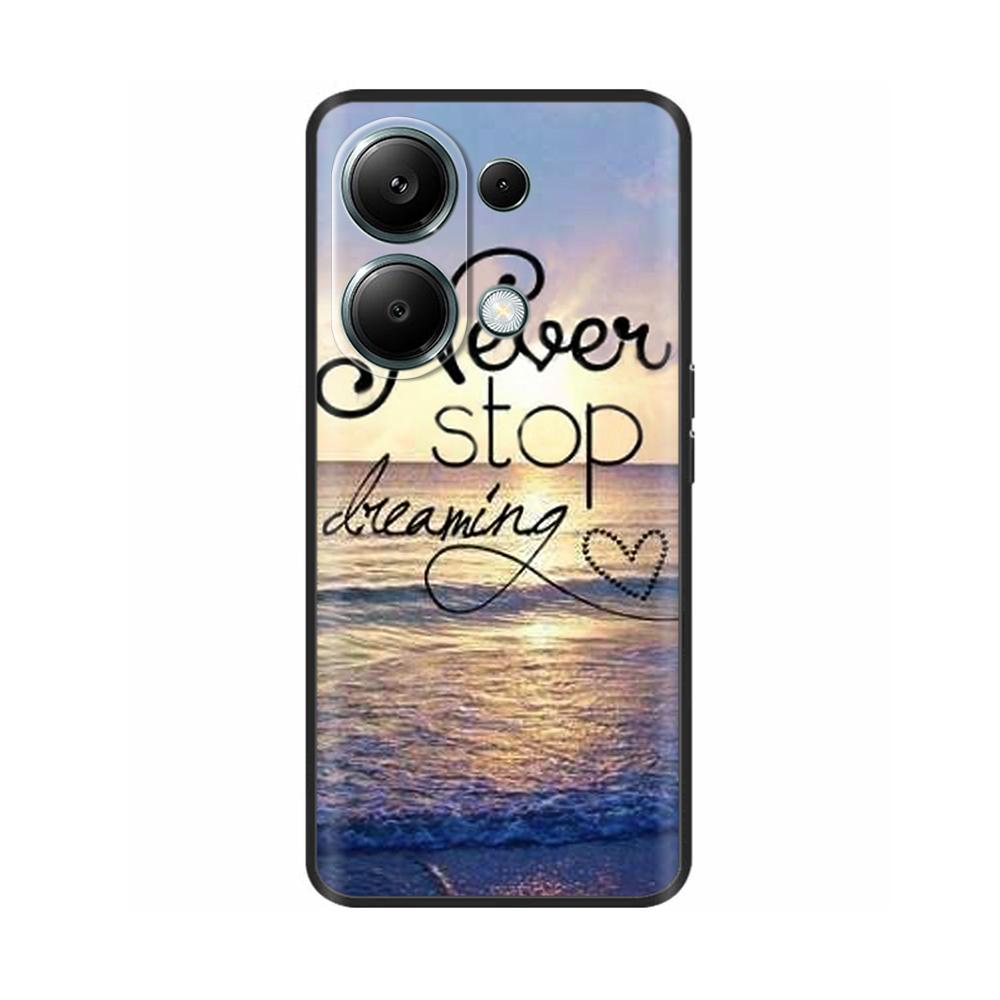 For Xiaomi Poco M6 Pro 4G Phone Case Cover Cute Cat Painted Black Silicone Soft Back Cover Cases For Poco M6 Pro Case M 6 M6Pro