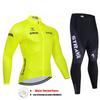 Fleece Cycling Jersey Set Mountain Road Bikes Winter Warm Long Sleeve Unisex Breathable