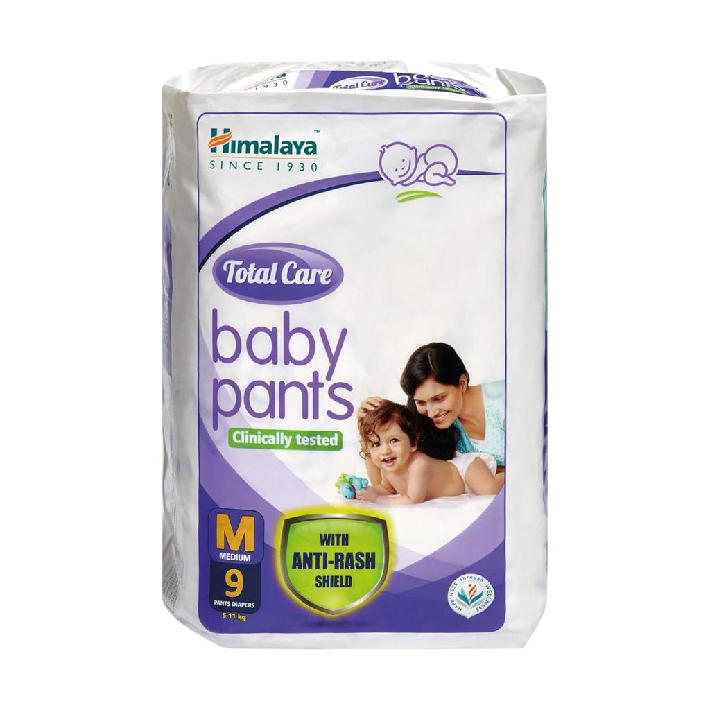 Himalaya Total Care Baby Pants Windeln Medium 9 Stück Weich Saugfähig Säuglingsschutz