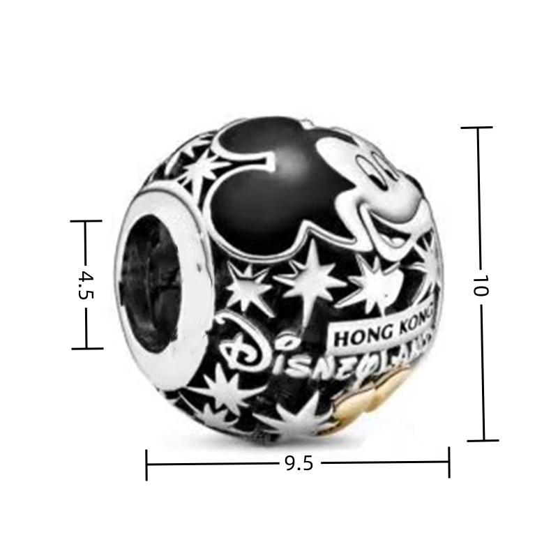 Mickey Castle Ship Cup Charms Beads For 925 Silver Bracelet Jewelry Accessories