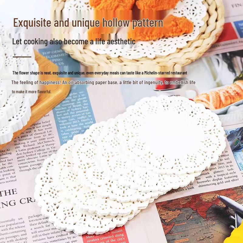 Zhi Shi Round Lace Paper Doilies