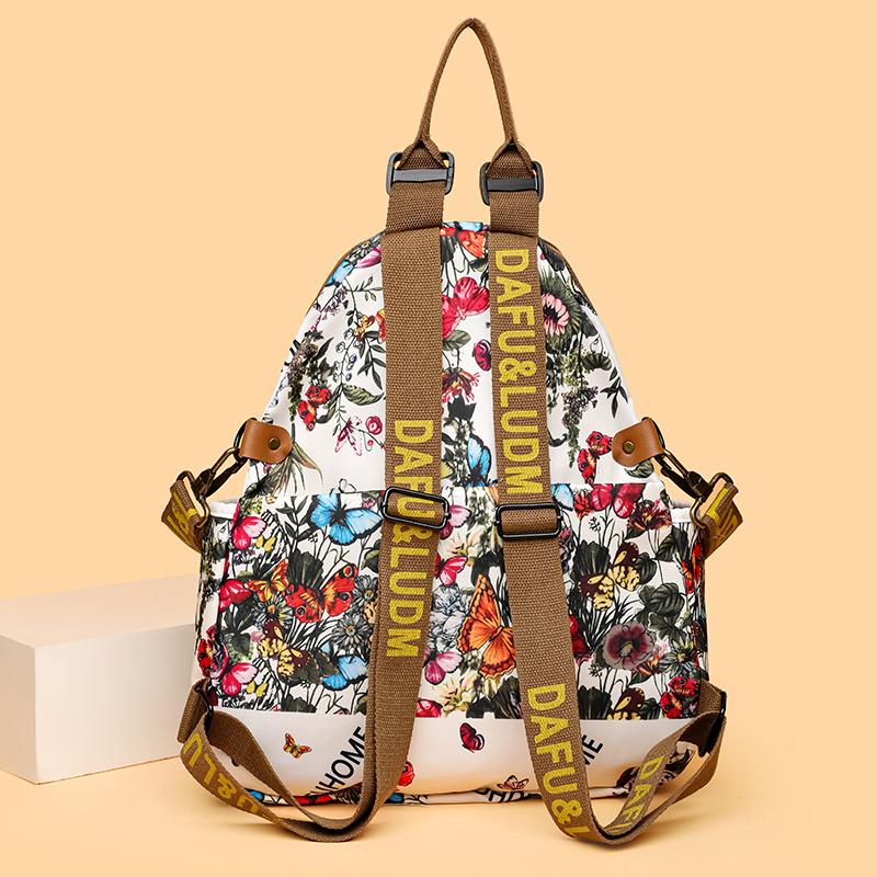 Ny Högkvalitativ retro Damaxelväska Stor Kapacitet Oxford Tygväskor Damer Ryggsäck Kvinna Färg Tote Kvinnor Axelryggsäckar