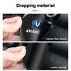 2Pcs Carbon Fiber Leather Car Coaster Water Cup Mat For Changan UNI-K CS35 CX70 CS85 CS55 CS75 Non-slip Pad Interior Accessories