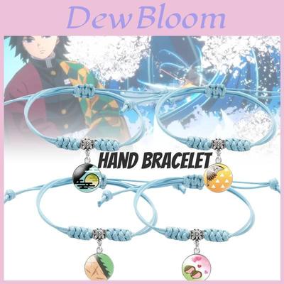 Exquisites Seeblau Dämonentöter Zeitjuwel Armband Anime Anhänger Für Fans