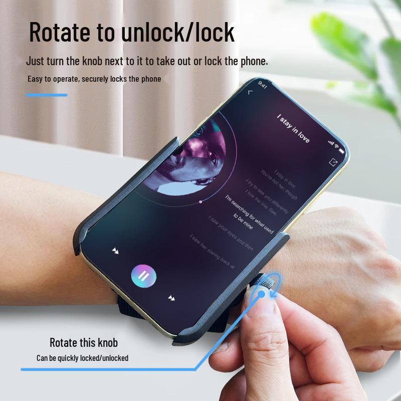 Support de téléphone de poignet multifonctionnel unisexe pour la course à pied et le sport