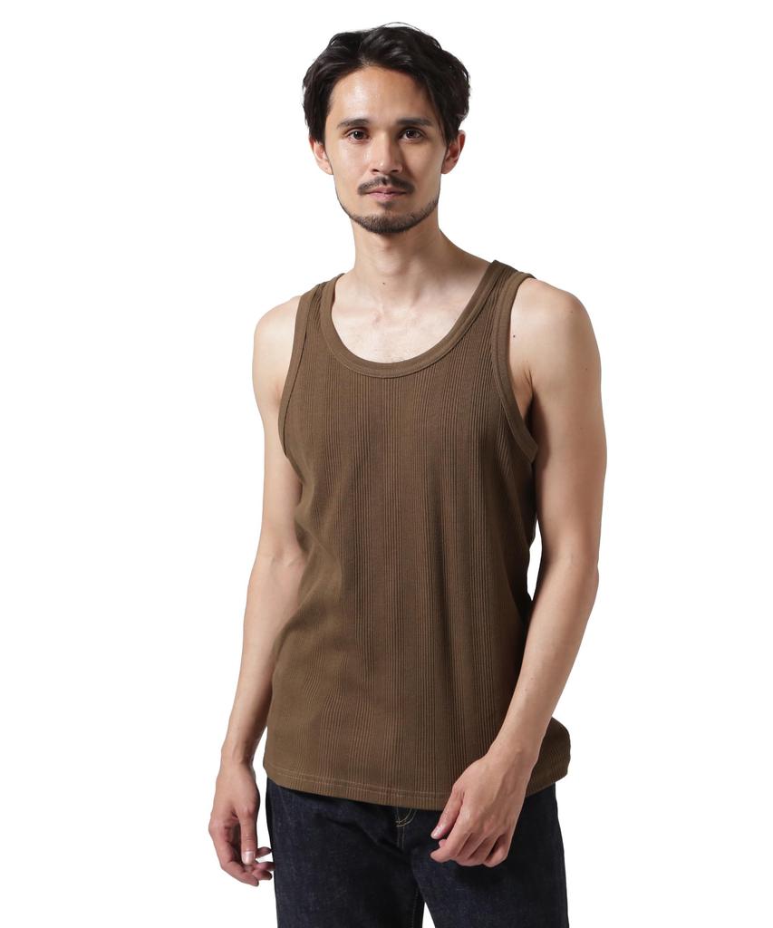 AVIREX RANDOM RIB TANK TOP men's M 310 olive 783-5137002