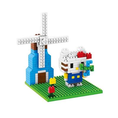 Nanoblock Hola Molino de Viento Gato 229 piezas (PCS)