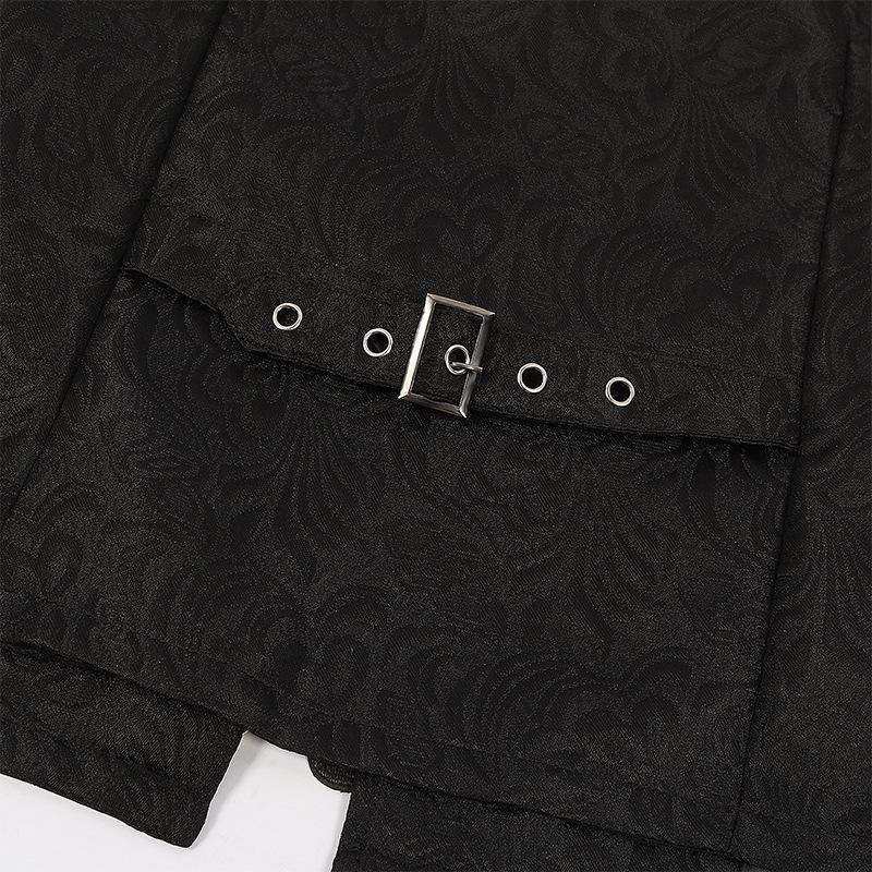 Men's Medieval Patchwork Vest Retro Waistcoat Halloween Costume
