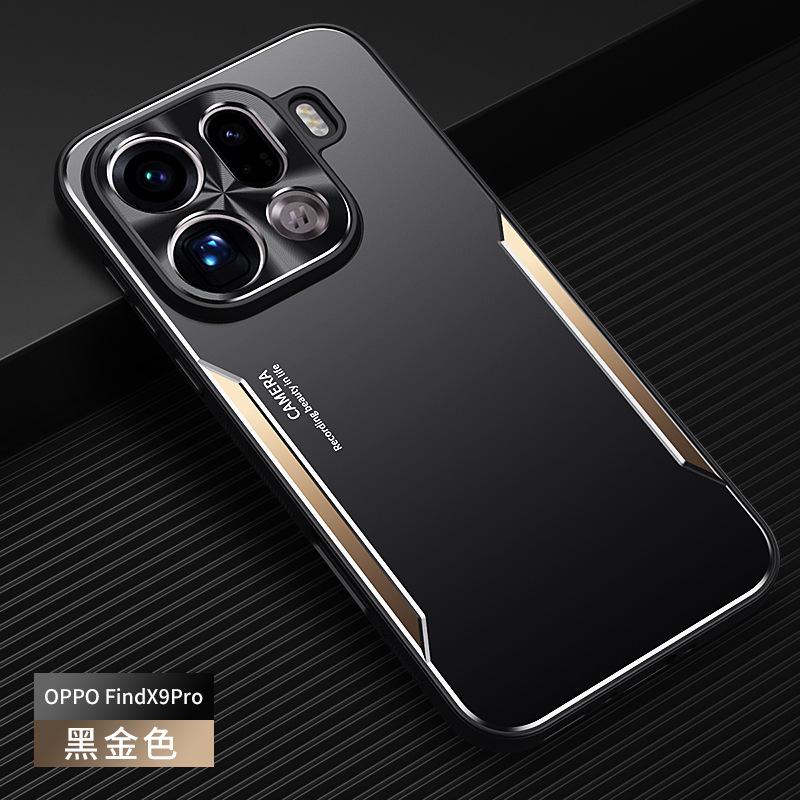 Applicable to OPPO FindX9Pro metal blade mobile phone case FindX8Ultra matte FindX8 protective case