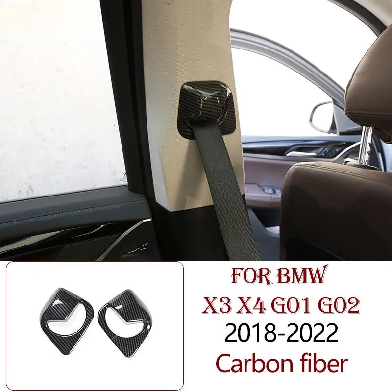 ABS Carbon Fiber For BMW X3 X4 G01 G02 2018-2025 Interior Kit Dashboard Console Gear Shift Panel Decoration Cover Trim Sticker